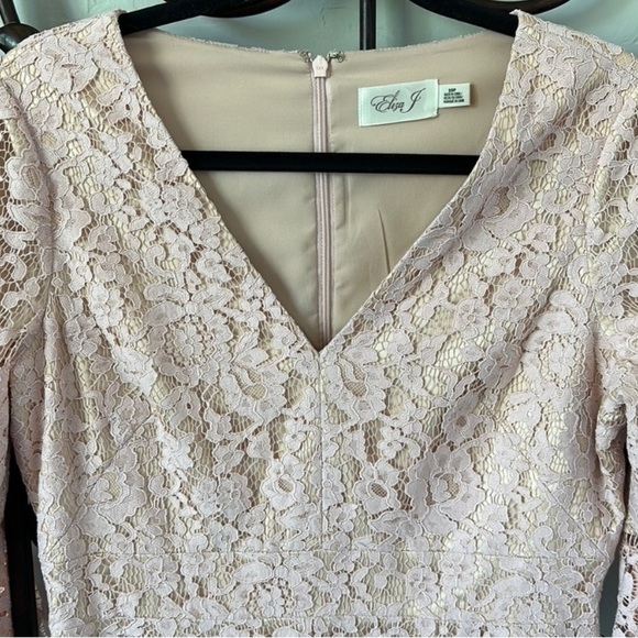 Eliza J Blush Lace Dress - Picture 6 of 9